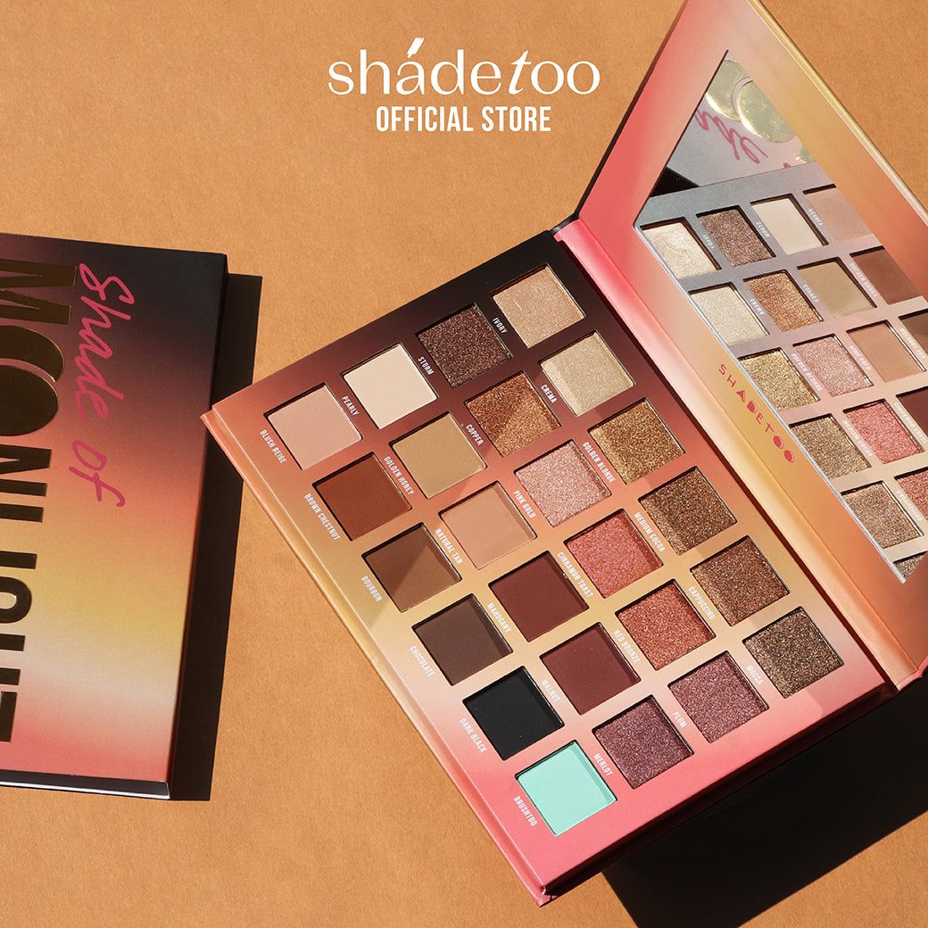 SHADETOO SHADE OF MOONLIGHT 24 Colors Eyeshadow Palette อายแชโดว์ 24 สี เฉดสีโทนน้ำตาลชมพู
