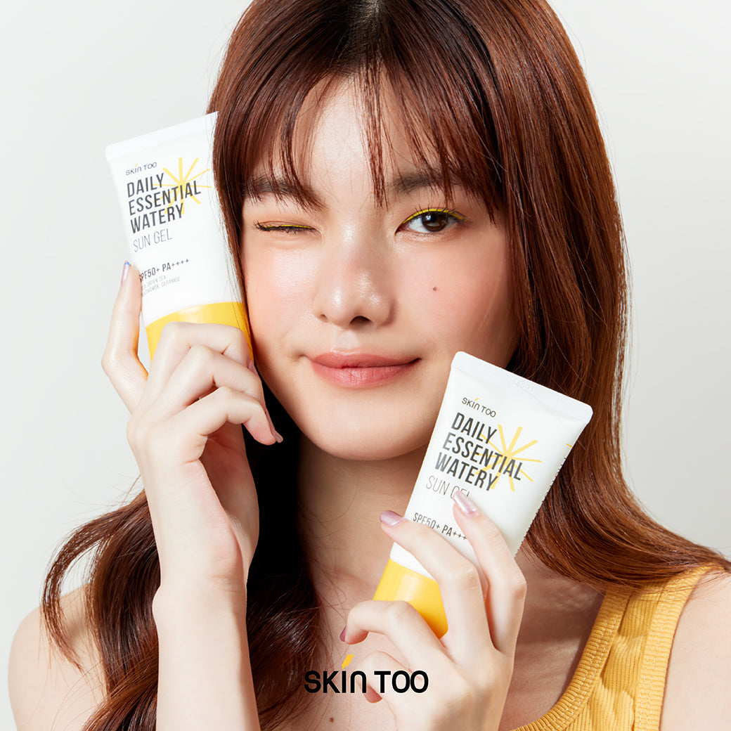 ครีมกันแดดเนื้อบางเบา สบายผิว ใช้ได้ทุกวัน - SKINTOO DAILY ESSENTIAL WATERY SUN GEL SPF50+ PA++++ 50ML (2 ชิ้น)