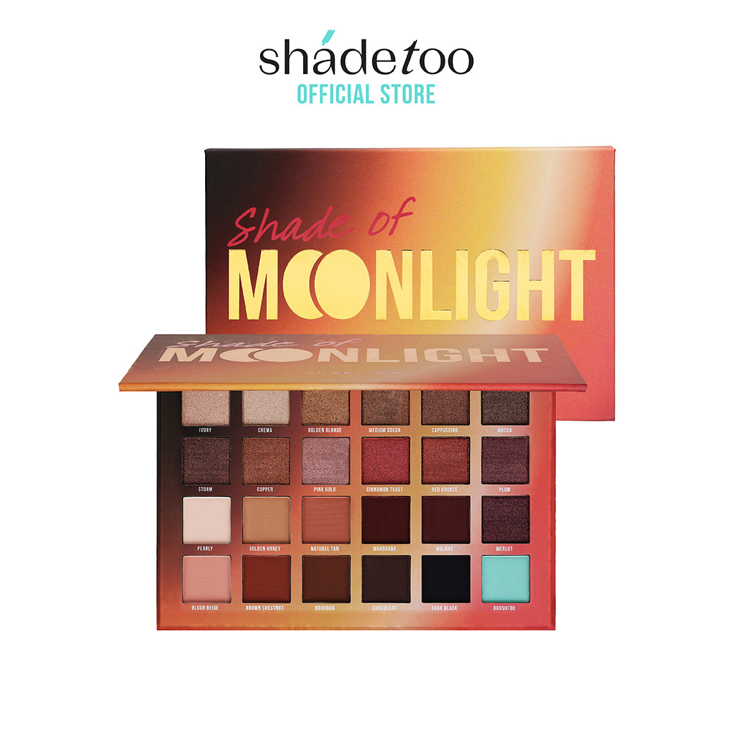 SHADETOO SHADE OF MOONLIGHT 24 Colors Eyeshadow Palette อายแชโดว์ 24 สี เฉดสีโทนน้ำตาลชมพู