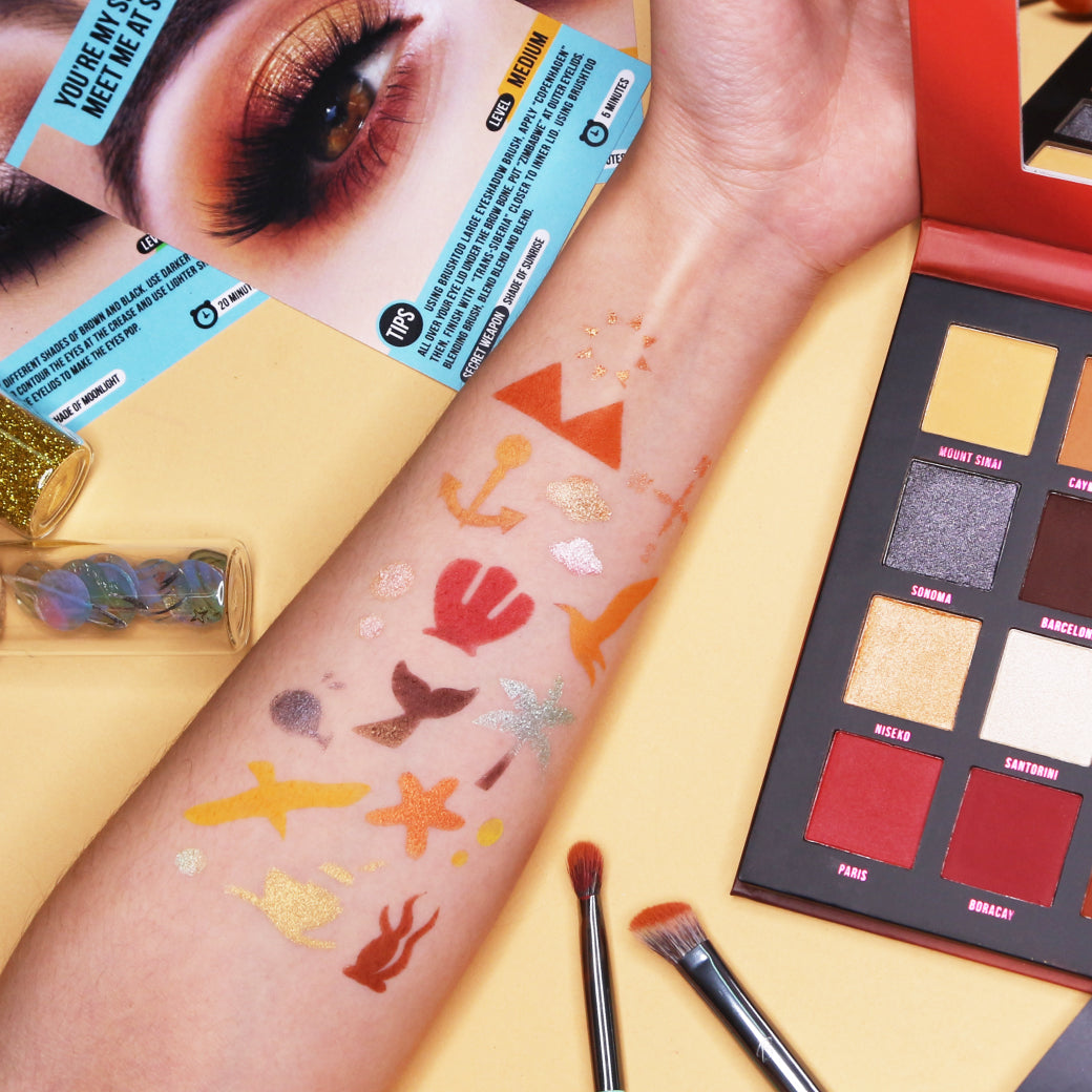 SHADETOO SHADE OF SUNRISE 24 Colors Eyeshadow Palette อายแชโดว์ 24 สี เฉดสีโทนสีส้ม แดง คอปเปอร์