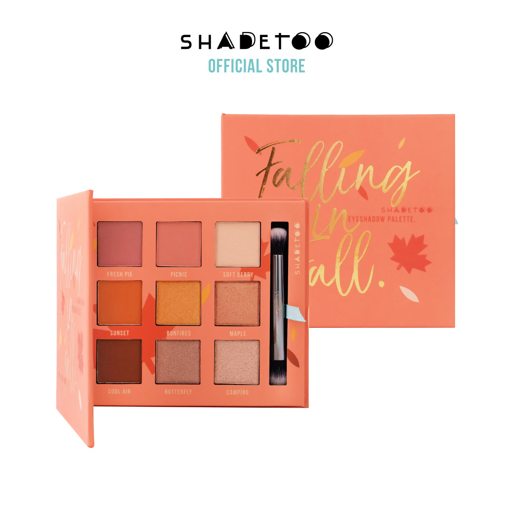 SHADETOO FALLING IN FALL EYESHADOW PALETTE อายแชโดว์พาเลท สีโทนเกาหลี ส้ม อบอุ่น ละมุน