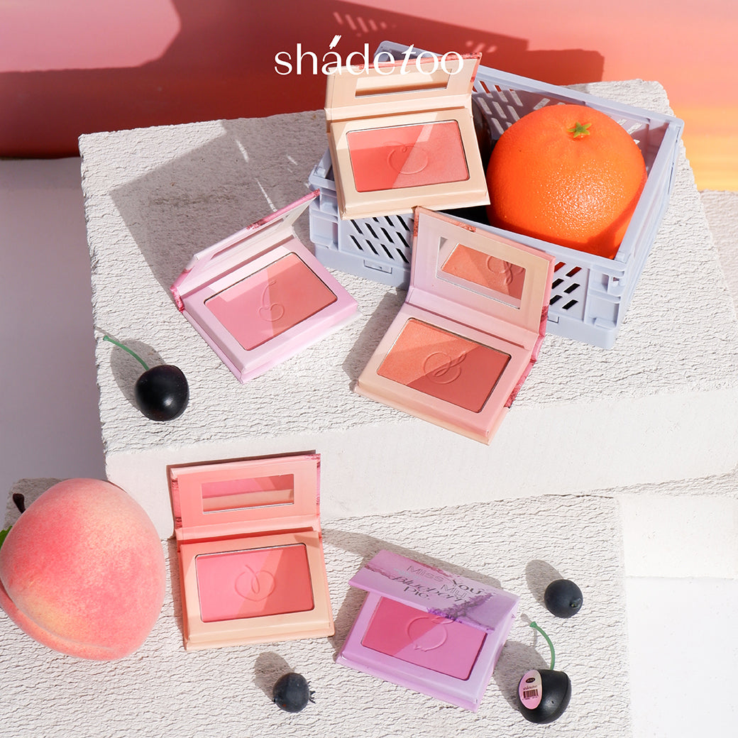 ShadeToo 2-Color Blush On Edition บลัชออนแบบฝุ่น เนื้อนุ่ม เบลอผิวให้แก้มแลดูเรียบเนียน ใช้ได้ทุกโทนสีผิว