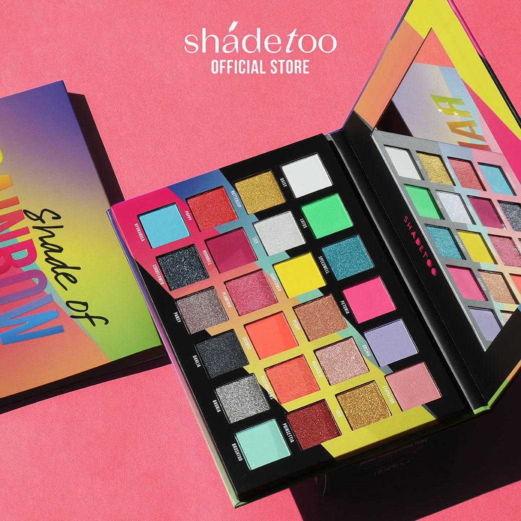 SHADETOO SHADE OF RAINBOW 24 Colors Eyeshadow Palette อายแชโดว์ 24 สี เฉดสีเรนโบว์ สดใส