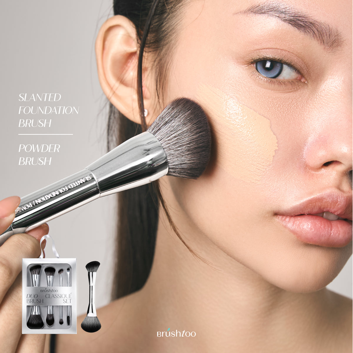 DUO CLASSIQUE BRUSH SET ชุดแปรงแต่งหน้า 4 ชิ้น 8 หัว