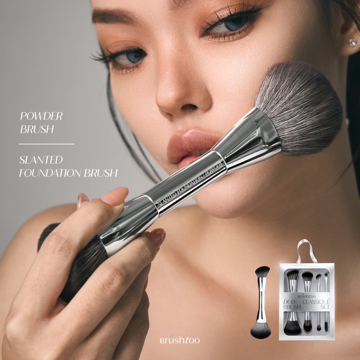 DUO CLASSIQUE BRUSH SET ชุดแปรงแต่งหน้า 4 ชิ้น 8 หัว