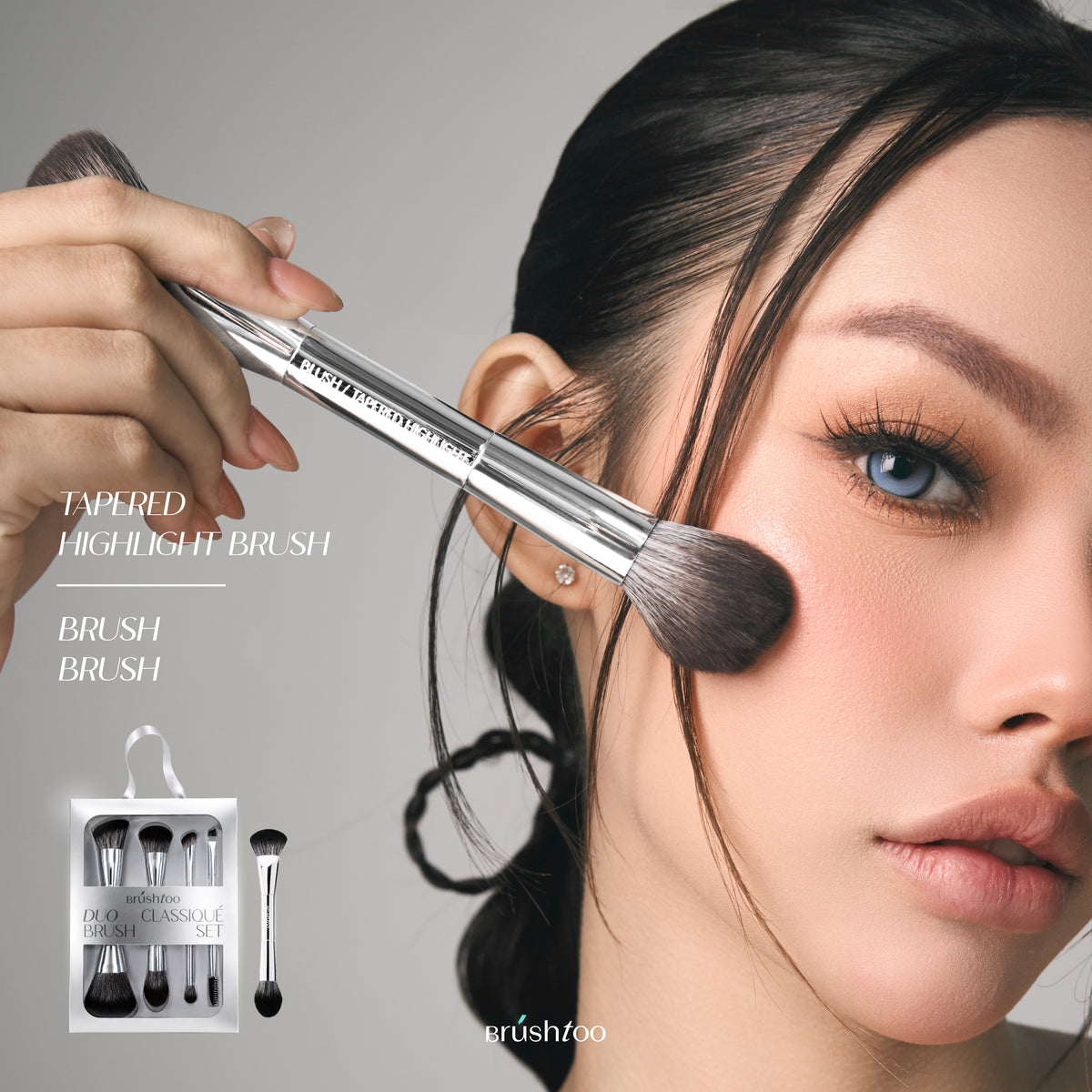 DUO CLASSIQUE BRUSH SET ชุดแปรงแต่งหน้า 4 ชิ้น 8 หัว