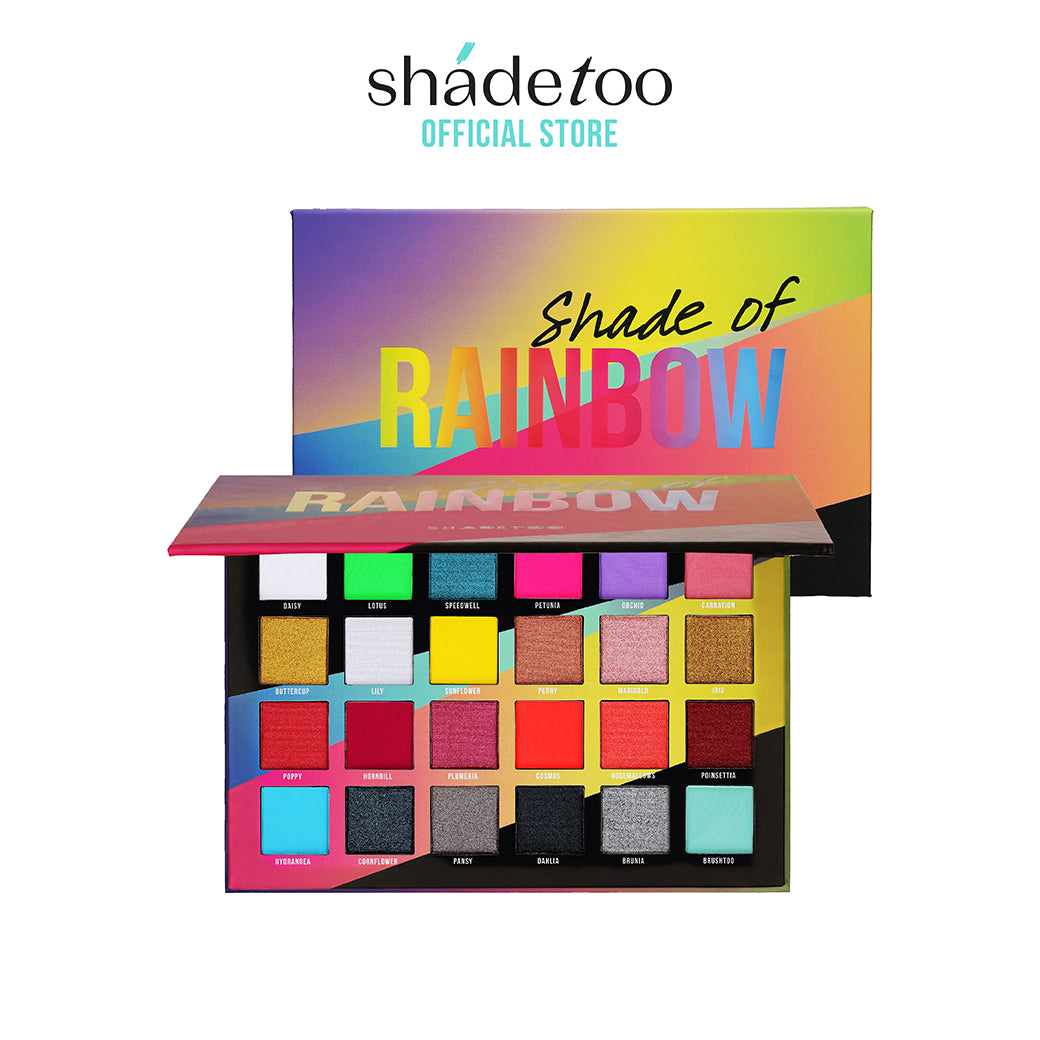 SHADETOO SHADE OF RAINBOW 24 Colors Eyeshadow Palette อายแชโดว์ 24 สี เฉดสีเรนโบว์ สดใส